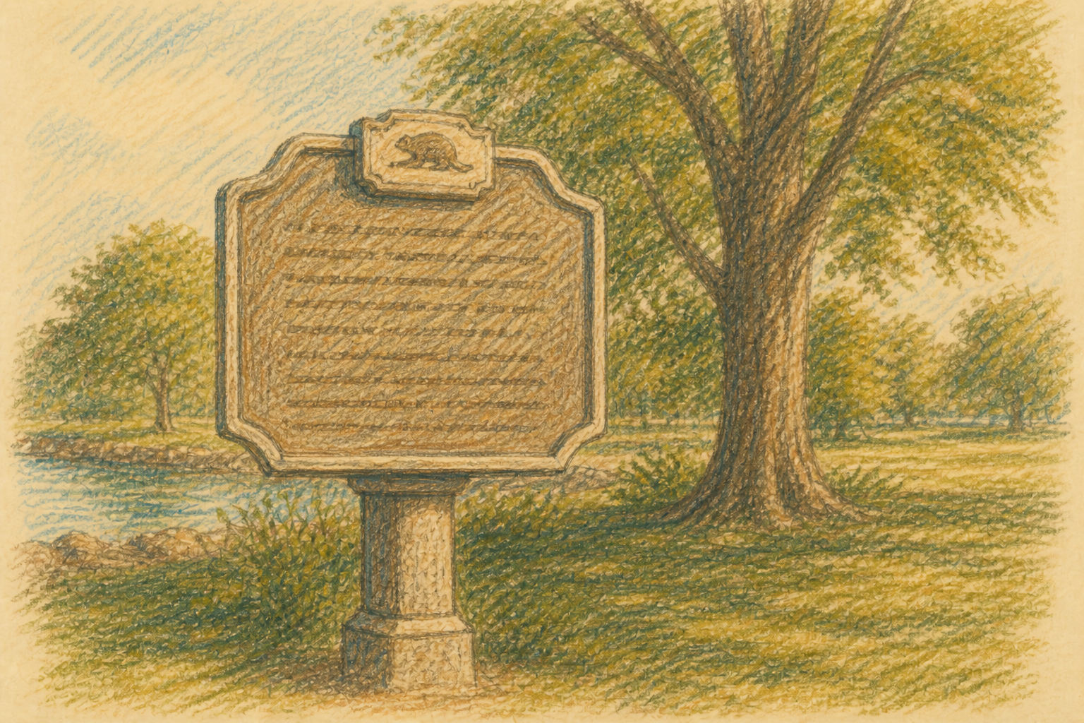 Historical marker sketch